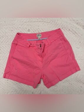 J. Crew Coral Pink Women's Cotton Blend Shorts